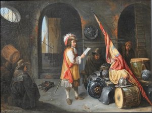 Guardroom scene