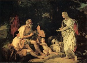 Erminia And The Shepherds — Karl Pavlovich Bryullov, Romanticism