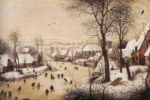 Winter Landscape With Skaters And Bird Trap — Pieter Bruegel The Elder, Northern Renaissance