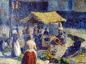Market In Pontoise — Louis Hayet
