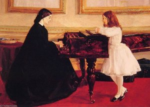 At The Piano — James Abbott Mcneill Whistler