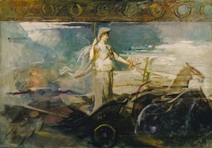 Minerva In A Chariot — Abbott Handerson Thayer