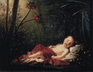 The King Of Rome In The Form Of Sleeping Cupid — Pierre-paul Prud'hon, Neoclassicism