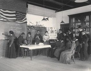 Physiology Class Studying The Stomach — Frances Benjamin Johnston