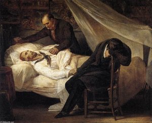 The Death Of Géricault — Ary Scheffer, Romanticism