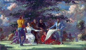 Figures In A Garden — Olaf Rosenvinge