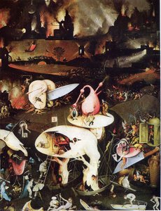 The Garden Of Earthly Delights (detail) — Hieronymus Bosch, Surrealism