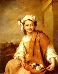 Estaban The Flower Girl — Bartolomé Esteban Murillo