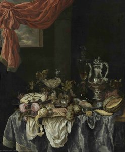 Luxury Still Life (1654) (126 x 106) (Rotterdam, Museum Boijmans van Beuningen)