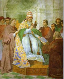 Gregory Ix Approving The Decretals — Raphael