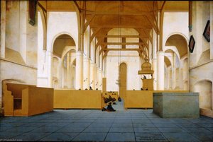 Interieur Van De Sint Odulphuskerk In Assendelft — Peter Saenredam