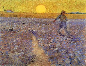 Sower With Setting Sun — Vincent Willem Van Gogh