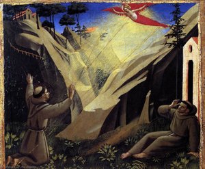 St Francis Receiving The Stigmata — Fra Angelico, Early Renaissance