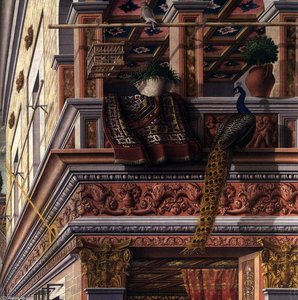 Annunciation with St Emidius (detail)