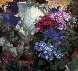 Cinerarias — Frank Brangwyn