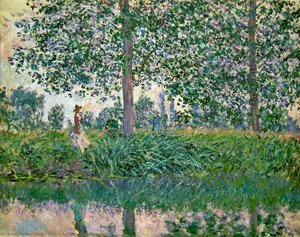 Fishing On The River Epte — Claude Monet, Impressionism