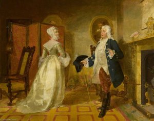 The Laird Of Cockpen And Mistress Jean — Sir John Watson Gordon
