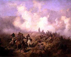 A Scene From The Russian-turkish War — Aleksei Danilovich Kivshenko, Romanticism