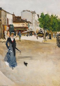 Boulevard de Clichy, l'ÉlÉgante au caniche