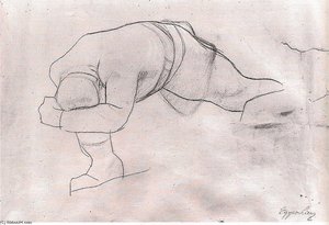 Study To The Men Without Names — Albin Egger Lienz
