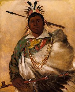 Téh Ke Néh Kee, Black Coat, A Chief — George Catlin, Realism