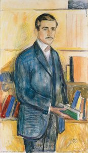 Herbert Esche In The Library — Edvard Munch