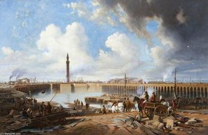 The Construction Of The Royal Dock, Grimsby, Lincolnshire — John Wilson Carmichael