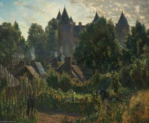 Early Morning, Josselin, France — Charles Ernest Cundall