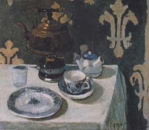 Still Life With Blue And White Porcelain Tea Set — Paula Modersohn-becker