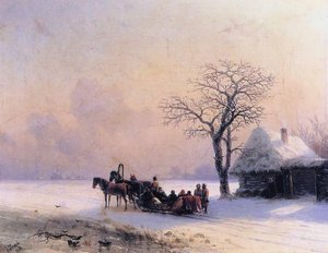Winter Scene In Little Russia — Ivan Konstantinovich Aivazovsky