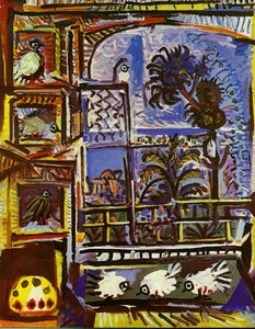 Studio (pigeons) (velazquez) — Pablo Picasso