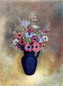 Anemones In A Jug — Odilon Redon
