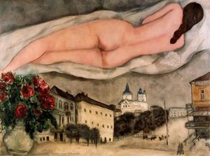 Nude Over Vitebsk — Marc Chagall
