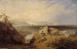 The Mulgrave Alum Works At Sandsend, Yorkshire Coast — James Baker Pyne