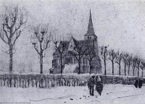 The Church In Nuenen In Winter — Vincent Willem Van Gogh