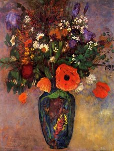 Bouquet Of Flowers In A Vase — Odilon Redon