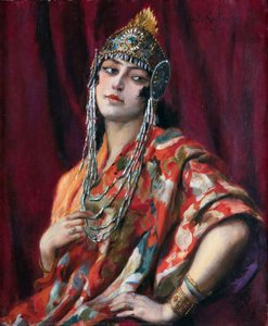Portrait Of A Woman In Orientalist Costume