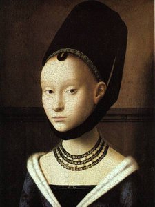 Portrait Of A Young Woman, Gemaldegalerie, Staatlic — Petrus Christus