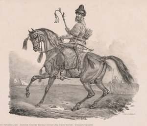 Cossack Cavalier — Antoine Charles Horace Vernet Aka Carle Vernet