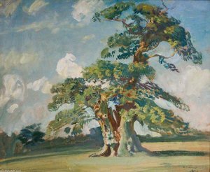 The Old Oak, Mistley Park — Sir Alfred James Munnings