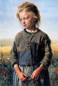 A Fisher Girl — Ilya Yefimovich Repin, Realist Russian Painting