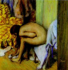 Nude Wiping Her Foot — Edgar Degas, Impressionism