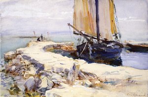 Above Lake Garda At San Vigilio — John Singer Sargent