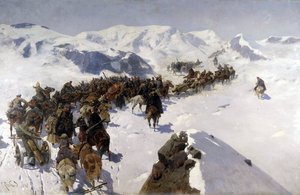 Passage Of Prince Argutinskiy Through The Caucasian Ridge — Franz Roubaud