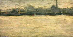 Surrey Side Of The River - Grey Day — Paul Fordyce Maitland