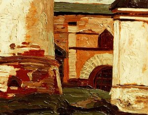 Rostov Veliky. Yard In The Kremlin. — Nicholas Roerich, Art Nouveau