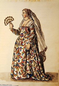 A Gentlewoman In Evening Dress, The Wife Of A Dignitary — Jan Van Grevenbroeck