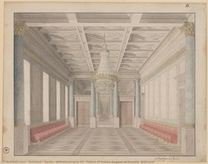 Berlin, Wilhelmstrasse 65. Palace Of Prince August Of Prussia, Ballroom — Karl Friedrich Schinkel, Neoclassical Style