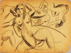 Group Of Female Nudes — Carl Newman