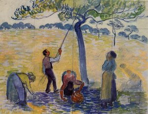 Picking Apples — Camille Pissarro